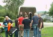 Aufbauen auf dem Campingplatz Aufbauen auf dem Campingplatz