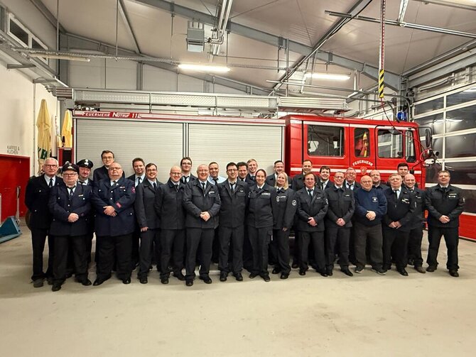 Heute: Dienstversammlung 2026 Einsatzabteilung und Alters- und Ehrenabteilung